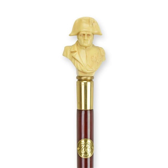 Baston din lemn mahon cu maner bust Napoleon WS-132