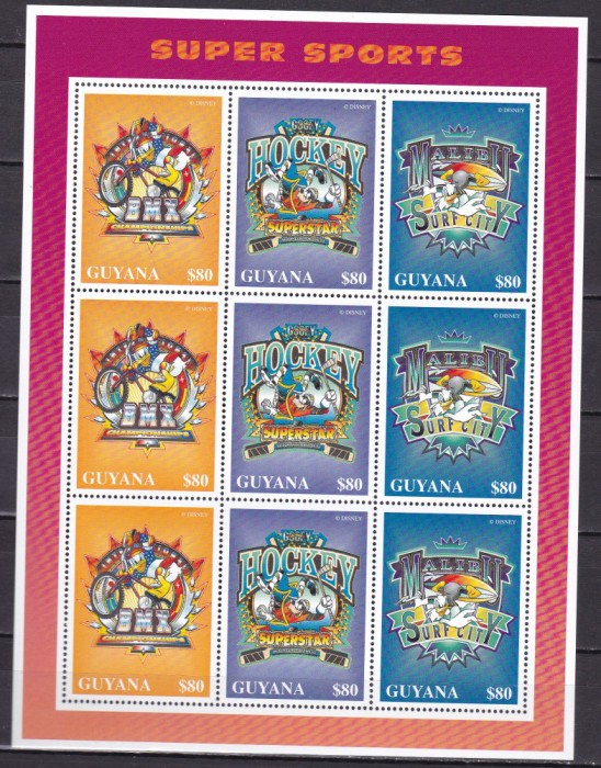 Guyana 1996 Disney Mickey si prietenii MI 5635-5637 MNH