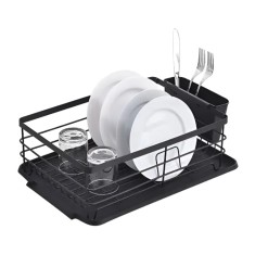 Scurgator de Vase Chiuveta, Suport Tacamuri Detasabil, Tava Scurgere Apa Automata, pentru Farfuri, Boluri, Pahare, Cani, Capace Oale, Linguri, Furculi