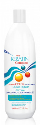 Balsam profesional reparare si mentinerea culorii cu keratina 1000 ml cod.5906 foto