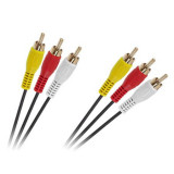 Cumpara ieftin Cablu 3 x RCA - 3 x RCA 2m standard
