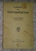 Leitfaden der Interpolation / Lothar Schrutka