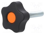 Buton reglare ELESA GANTER &Oslash; 40mm Filet M8 H: 27mm