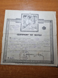 certificat de botez - din anul 1922