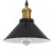 vidaXL Lampă suspendată reglabilă pe &icirc;nălțime E27 negru lucios metal 4103443