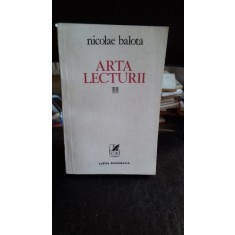 ARTA LECTURII - NICOLAE BALOTA