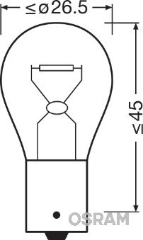 BEC 12V PY21W ORIGINAL SET 10 BUC OSRAM 10628 foto