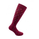 Sosete bumbac pana la genunchi, Fancy Socks, rosu - S