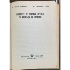 Elemente de control optimal si aplicatii in economie - Stefan Cruceanu/Constantin Varsan
