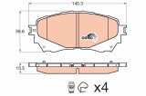 TRW GDB3580 COTEC set placute frana,frana disc