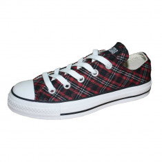 Tenisi Converse Chuck Taylor Plaid PKG OX Rosu 41 1/2 foto