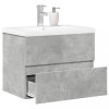 VidaXL Set mobilier de baie, 2 piese, gri beton, lemn compozit 3324908
