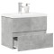vidaXL Set mobilier de baie, 2 piese, gri beton, lemn compozit 3324908