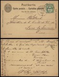 Switzerland 1901 Uprated postcard stationery Hermance to Lons-le-Saunier DB.137