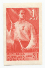 Romania, LP 264a/1950, 1 Mai, nedantelat, MNH foto