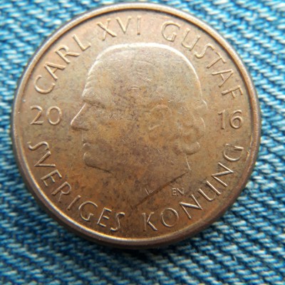 1p - 1 Krona 2016 Suedia foto
