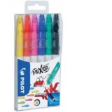 Set carioci Pilot Frixion Colors, 6 bucati