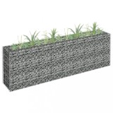 Cumpara ieftin Gossi strat inaltat gabion, 180 x 30 x 60 cm, otel galvanizat