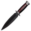 Cutit Vanatoare IdeallStore Widow Blade 30cm Negru Otel+Lemn + Teaca Cordura, Lama 18cm, Pumnal
