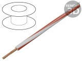 Cablu Electric H07V2-K 2,5mm&sup2; PVC Alb-Roșu