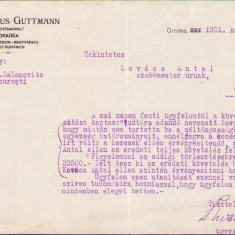 HST A1236 Act antet avocat evreu Nikolaus Guttmann 1931 Oradea