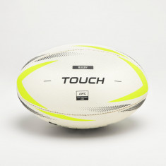 Minge Rugby R500 Touch Wet Grip Mărimea 4 Alb