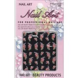 Sticker 3D, floare - oblică, INGINAILS