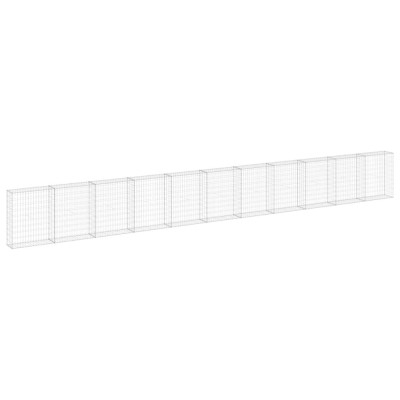 Perete gabion cu capace, 900 x 30 x 100 cm, otel galvanizat foto