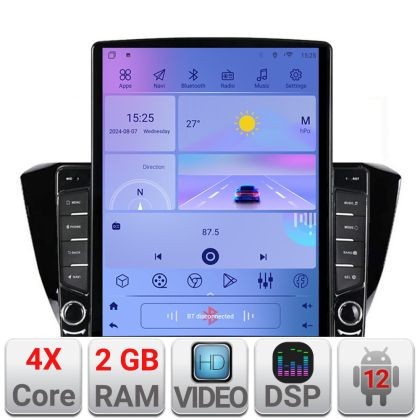 Navigatie Skoda Superb 3 2015- K-932 ecran tip TESLA 9.7&quot; cu Android Radio Bluetooth Internet GPS WIFI 2+32 DSP Quad C CarStore Technology