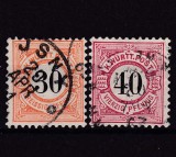 ✅ ( S34 ) Germania veche - Wurttemberg 1900 " Cifra in cerc " ,serie Michel 61/62 cota 15 &euro; , stampilat