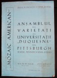 Caiet program &quot;Mozaic american&quot; (București, 1969)