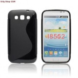 Husa Silicon S-Line Neagra Samsung Galaxy Win I8550 Protectie Premium