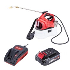 Pulverizator gradina, pompa de stropit 5 L, vermorel, electric, cu acumulator 2Ah, incarcator, 20V Li-ion, Worcraft