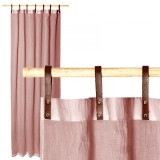 Draperie Donna cu bucle Jemidi, 135 x 245 cm, Roz, Poliester / Bumbac, 55194.10