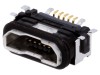 Conector Soclu USB B Micro JST SMT IPX7, 5 Pini, USB 2.0, Aurit, Cu Sigiliu