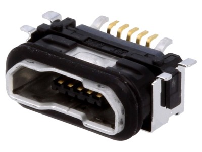 Conector USB B Micro SMT IPX7 foto