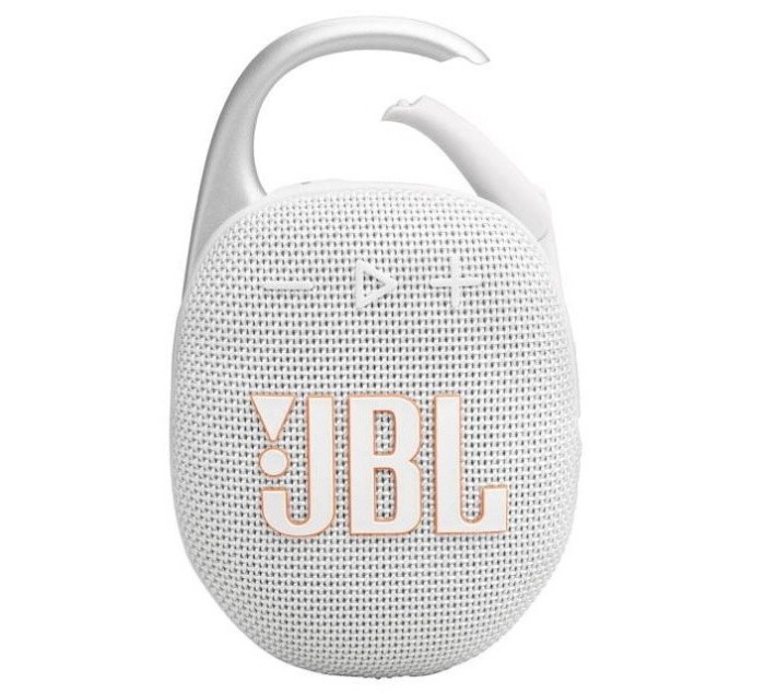 JBL Clip5 PortableBluetoothSpeaker White