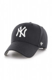 Cumpara ieftin 47brand șapcă din amestec de l&acirc;nă MLB New York Yankees culoarea negru, cu imprimeu, 47 Brand