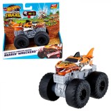 HOT WHEELS MONSTER TRUCK ROARIN WRECKERS TIGER SHARK CU FUNCTII SI SUNETE SCARA 1:43