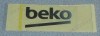 Logo metalic Beko , pentru electrocasnice , sticker