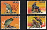 Timbre S. Tome e Principe 2009 - Pasari, Serie Completa MNH, Tema Fauna, Ornitorinci, Pesti