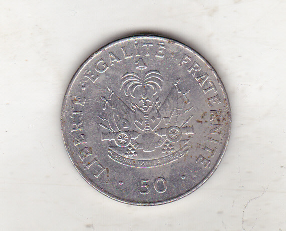 bnk mnd Haiti 50 centimes 1995 , personalitati