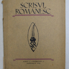 SCRISUL ROMANESC , REVISTA , ANUL I , NUMARUL 3 , IANUARIE 1928