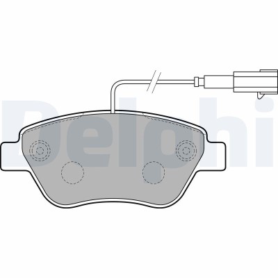 DELPHI LP2276 set placute frana,frana disc foto