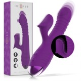 INTENSE - IGGY MULTIFUNCTION RECHARGEABLE VIBRATOR UP &amp; DOWN WITH CLITORAL STIMULATOR PURPLE