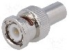 Conector BNC, 50&Omega;, {{Subtip conector}}, {{Placare contact}}, AMPHENOL - B1004A1-ND3G-50R-0.01-1W