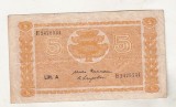 bnk bn Finlanda 5 markkaa 1945 Litt A circulata - P 76 Kekkonen Carpelan