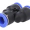 Racord Y Push-In 0,95-15bar PBT BLUELINE