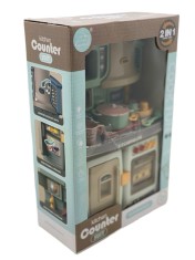 Jucarie bucatarie 2 in 1 cu sunete si lumini