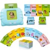 Jucarie educativa Montessori, Set masina de invatare cu cititor de carduri, Simply Joy, 255 bucati c